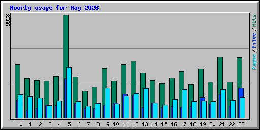 Hourly usage for May 2026